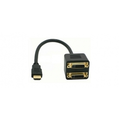 HDMI to 2 x DVI Splitter Cable Adaptor